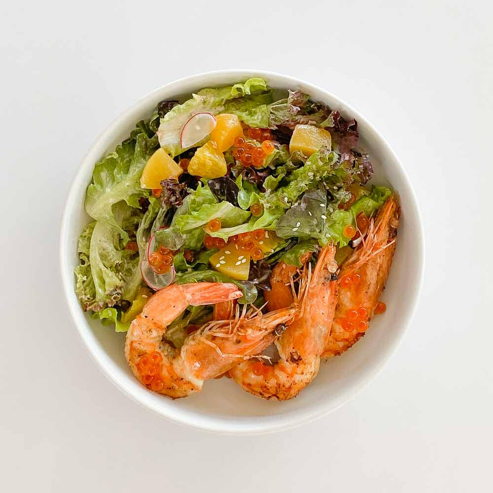 shrimp salad (250.-)