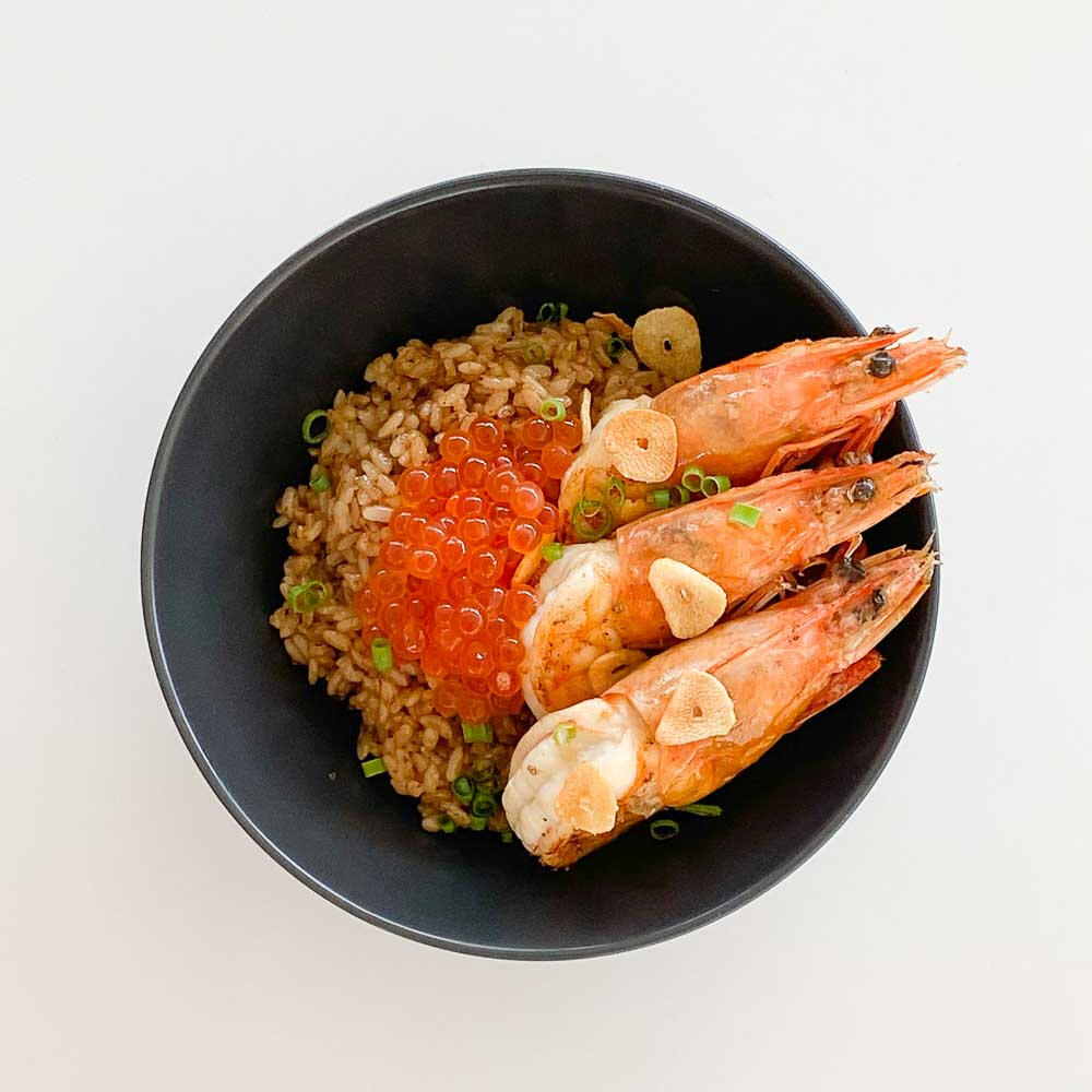 shrimp fried rice (220.-)